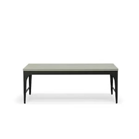 Industrial Coffee Table with Thermo Fused Laminate Top